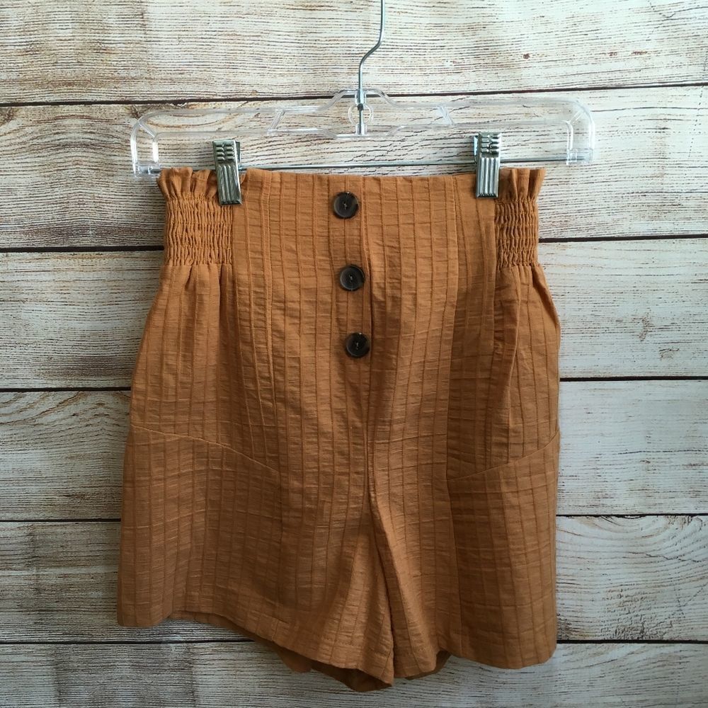 NEW WITHOUT TAGS ANTHROPOLOGIE POTTER'S POT HIGH WAIST SHORTS